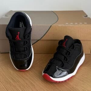 Nike Air Jordan 11 Low “Bred” Toddler Sneakers FV5120-006 - SZ 9 C